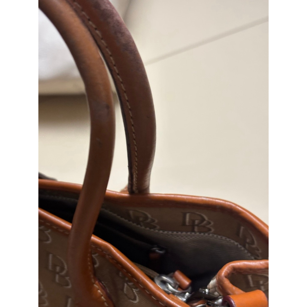 Women's Dooney & Bourke Tan Brown Monogram Satchel One Size - Picture 6 of 9